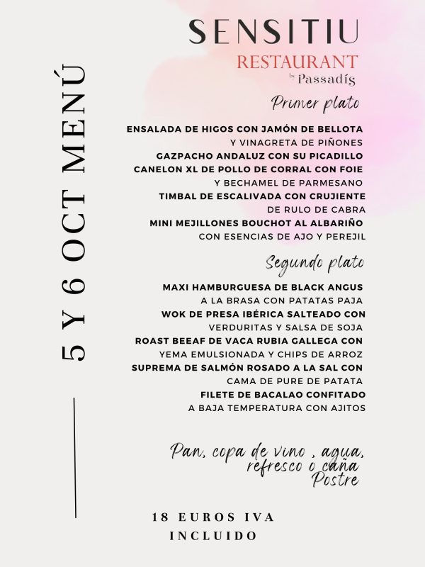 Menú 5-6 Octubre