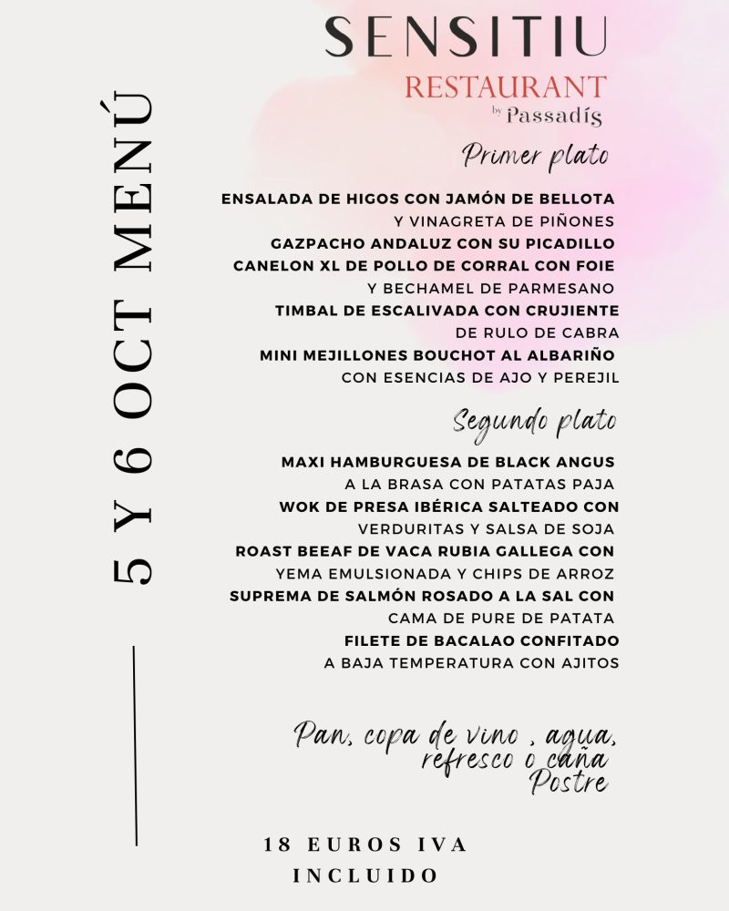 Menú 5-6 Octubre