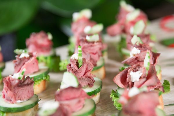 delicious-mini-canapes-with-meat-buffet-table